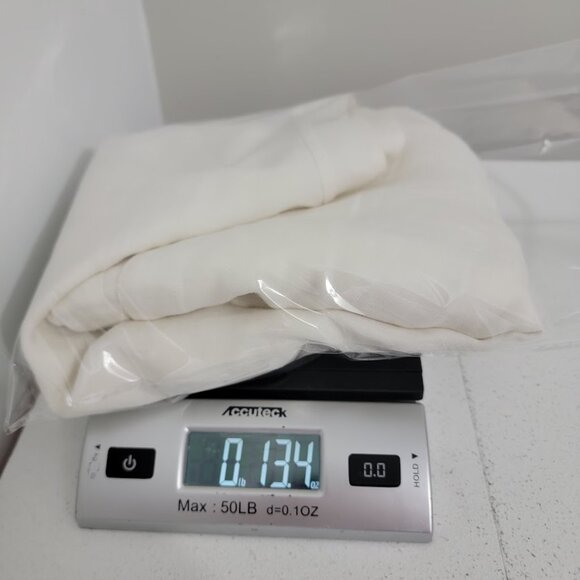 Eileen Fisher White Linen Jacket Sz L Button Up Long Sleeve Pockets Lightweight - Picture 14 of 14